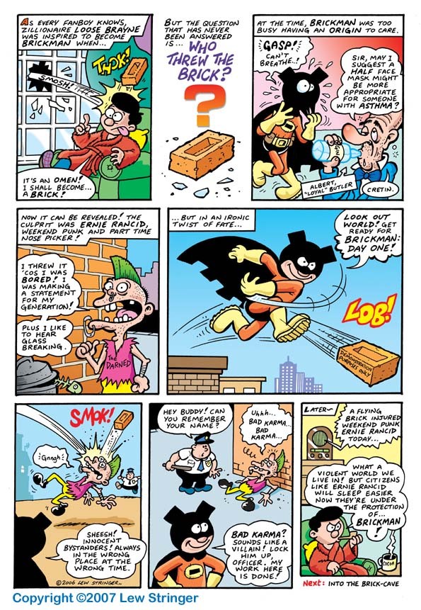 Do British comics have a "Batman-like" character? Brickman_image1(2)