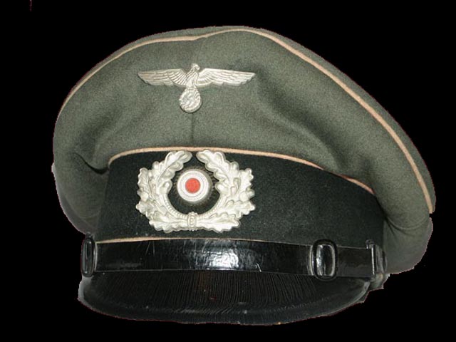 Schirmmutze Infanterie WW2 Schirmmutze-front-2