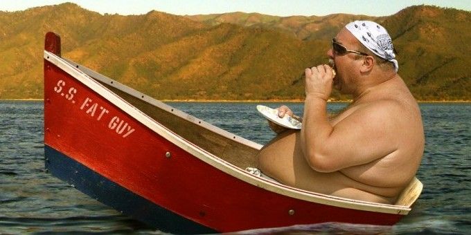 carry on the story with just three words only - Page 5 Fat-guy-in-boat-e1367331838655-680x340