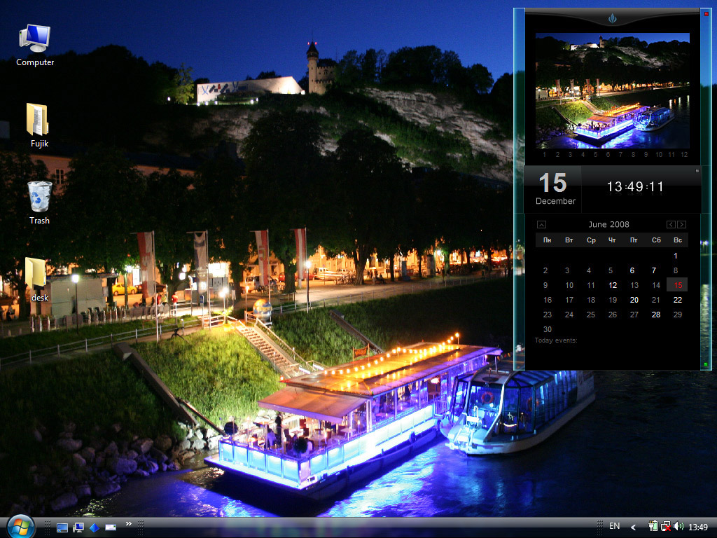 لن ترى سطح مكتبك بمثل هذا الجمال والنظام talisman Desktop 3.4 Desktopcalendar