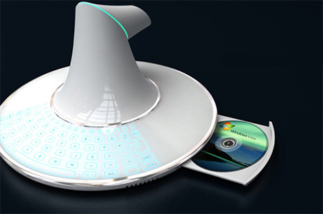 والآن ..لاب توب بدون شاشة  بمناسبة 2009 B-membrane-Concept-