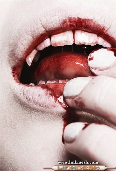 Imagenes de Vampiros Boca_ensangrentada