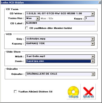 Lodos VCD Stüdyo 2.0 (Slayt Gösterisi Yaratıcı) Cdyaz