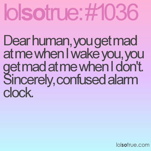 Confused alarm clock 1036