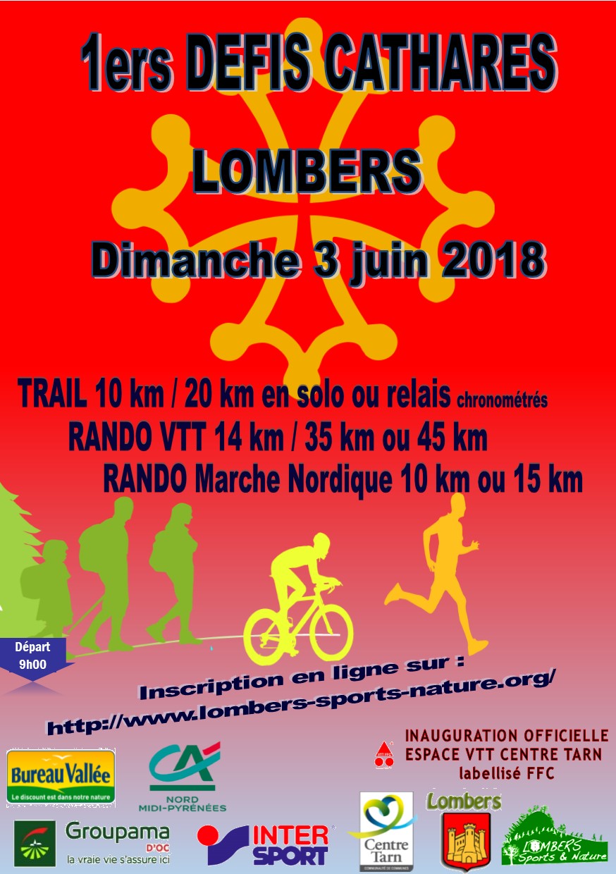 1ers Défis Cathares (1ère édition) à Lombers 81 Flyer1(1)