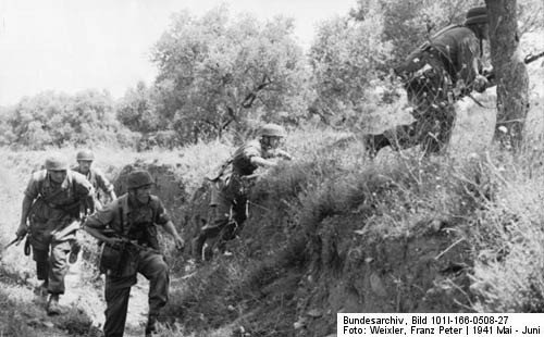 soldats allemands Fallschirmjager-kreta-1941