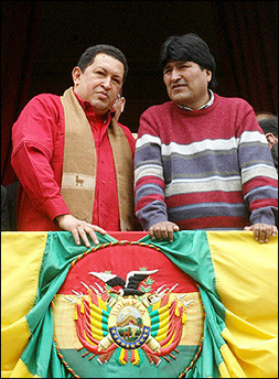 No allaggressione imperialista al Venezuela! Morales_chavez