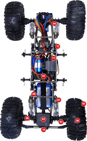 Losi 1/10 Rock Crawler um forte competidor! CompCrawler