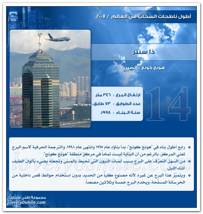 أطول ناطحات السحاب في العالم2007 TTowers2007-14