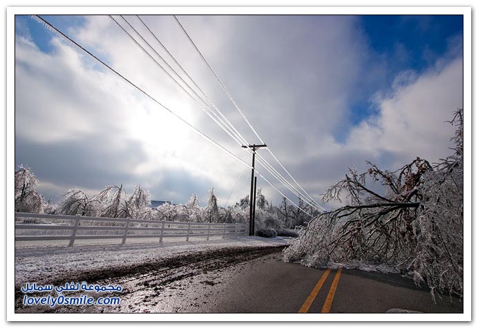  صور لعاصفة ثلجية في ولاية أركنسو   Ice-storm-Arkansas-09