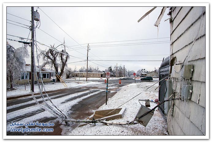  صور لعاصفة ثلجية في ولاية أركنسو   Ice-storm-Arkansas-11