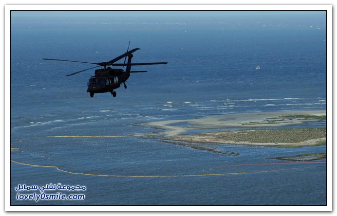 صورأنفجارفى محطة تنقيب لنفط وتسربه على سواحل لويزيان Explosion-leakage-oil-exploration-station-28