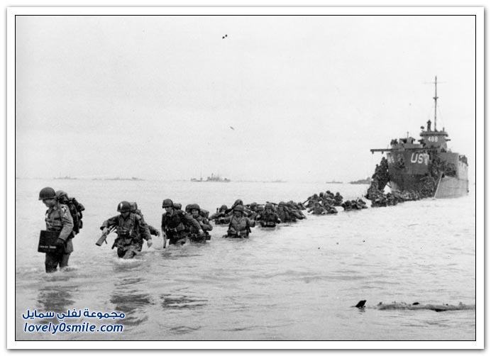 الحرب العالمية الثانية Descent-of-the-Allied-forces-to-Normandy-08