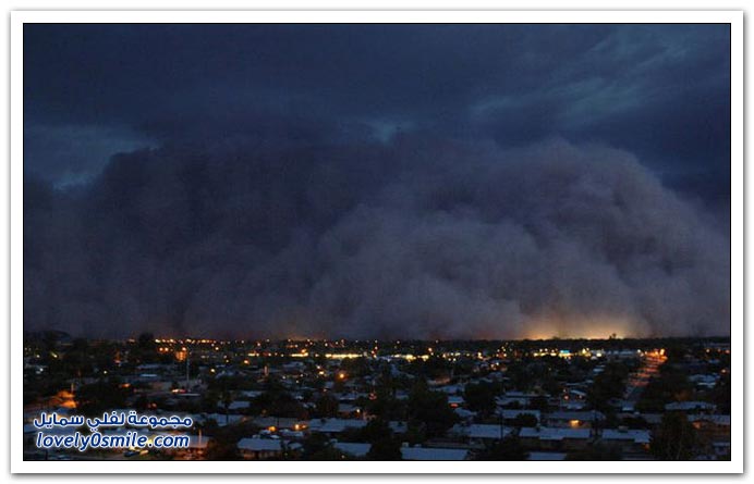 عاصفة ترابية في مدينة فينيكس الأمريكية Dust-storm-in-the-U-S-04