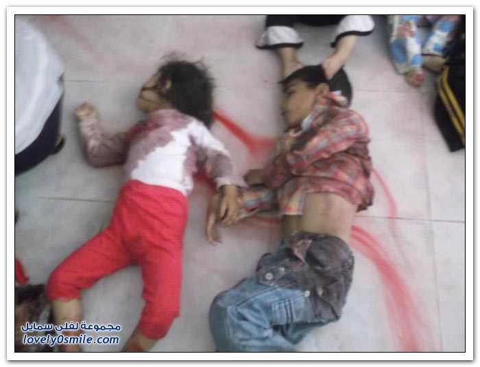 صور أطفال الحولة قبل المجزرة وبعدها . Images-of-the-Hula-massacre-in-Syria-10