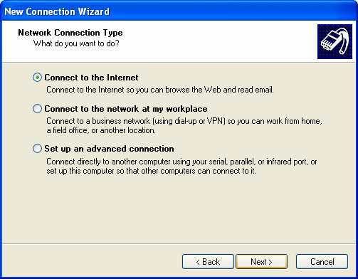 ليبيا نت كيف يمكنني إعداد وصلة dialup لـ Windows XP ؟ Connxp1