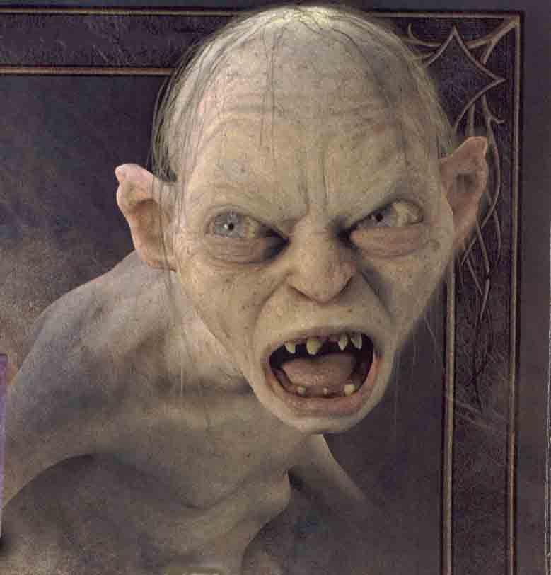 صور احد شخصيات فيلم the lord of the ring مرعبة Gollum1