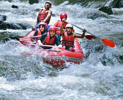 رحلة التجديف في بالي Rafting