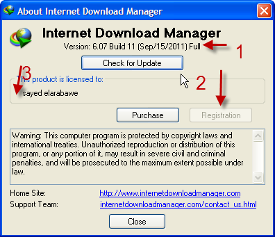 تحميل برنامج انترنت دونلود منجر وشرح بصور كيف تركيب الكراك مفعل مدي الحياة Internet Download Manager v6.07. 0925111709352ilemyfry7rrm9l1r