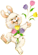 என்றும் காதலாய் நீ ..... Happy-bunny-flowers