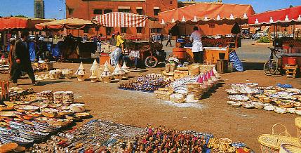 Culture Orale Maroc_marche_de_la_place_jemaa_el_fna