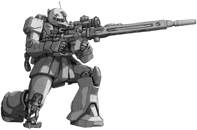 MS-05L Zaku I Sniper Type Ms-05l-firing