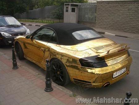 هذه السيارات.. من الذهب والألماس Gold-porsche-4