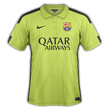 FC Barcelona reclutamiento Barcelone-2015-troisieme-maillot-third-LDC