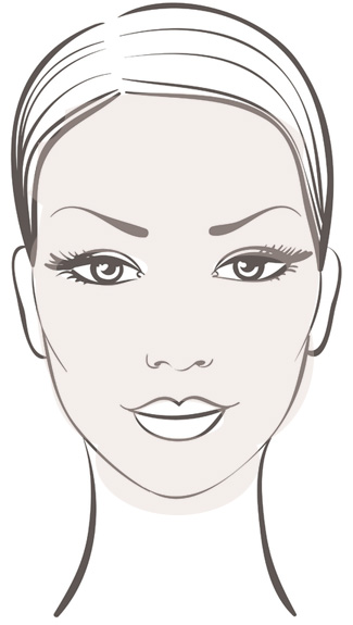 طريقة وضع كريم الأساس السائل بالصور  Face-model-vector6