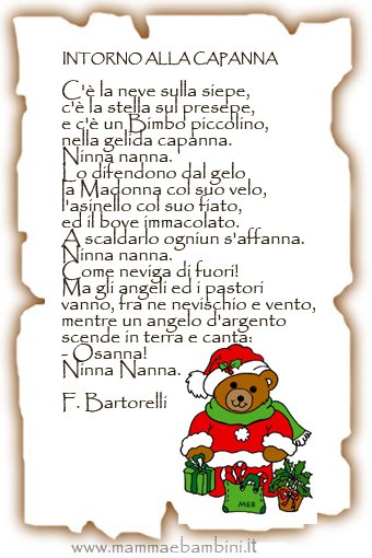 Poesie Di Natale Sulla Pace.Poesie Filastrocche Recite Di Natale