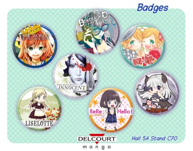 Japan Expo 16 du 2 au 5 juillet 2015 .delcourt-badge_m