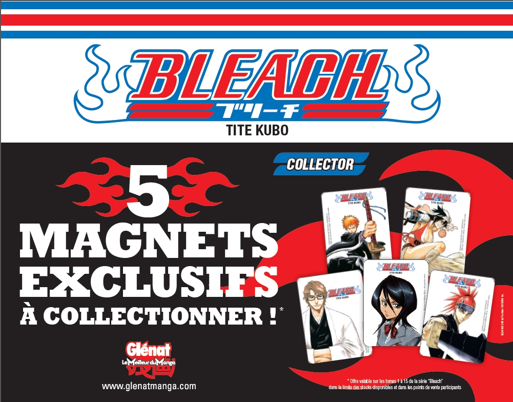 Des magnets Bleach à collectionner chez Glénat ! News-magnets-bleach-large