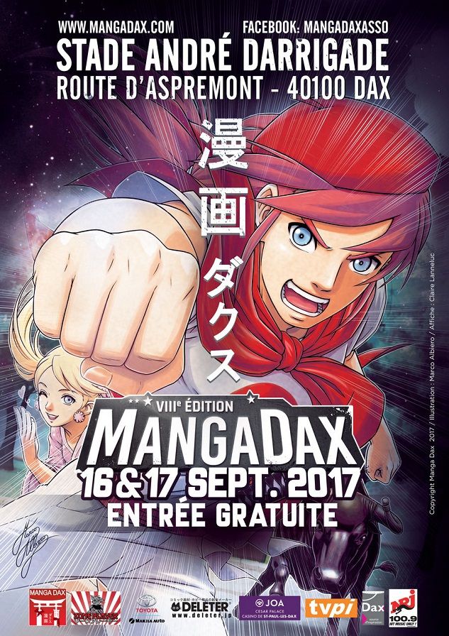 Manga Dax les 16 et 17 septembre 2017 Manga-dax-2017-affiche