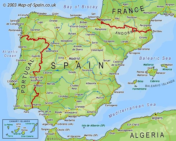 °•.♥.•°اسبانيا °•.♥.•° Large_map-of-spain2