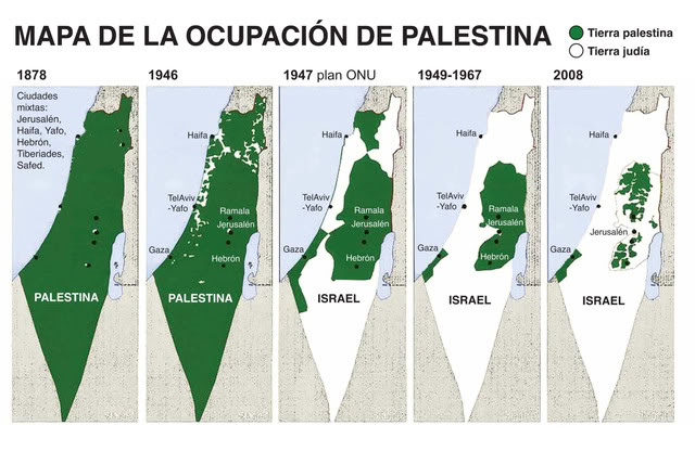 Cuatro detenidos en Madrid por liderar una red de captación y adoctrinamiento yihadista Mapa-de-ocupacion-palestina