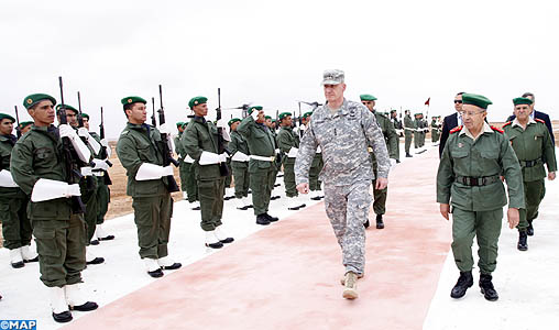 Exercice African lion 2015 - Page 2 Arrivee-de-la-delegation-militaire-americaine-a-Cap-Daraa-en-marge-des-manoeuvres-militaire