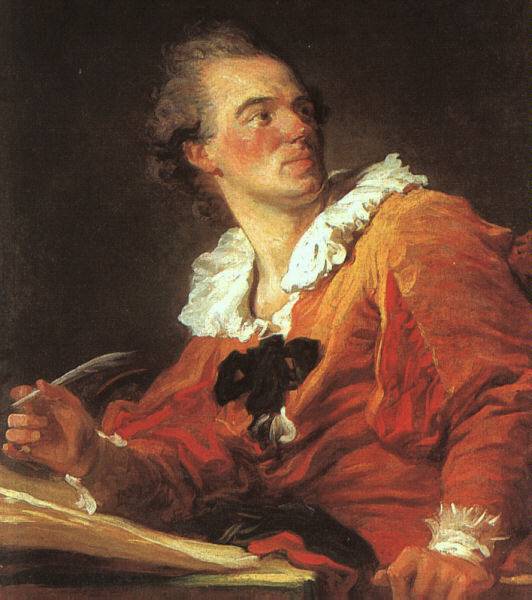 الرسام الفرنسي  جان أونوريه فراجونار ( 1732 – 1806 ): Fragonard%2C_Inspiration