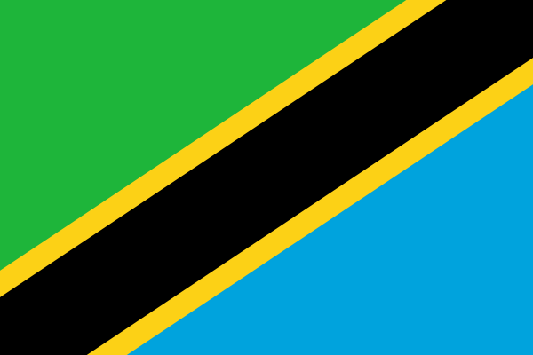 حصريآ أهداف المباراة الوديه { 5 مصر & تنزانيا 1 } بحجم 20 ميجا 600px-Flag_of_Tanzania.svg