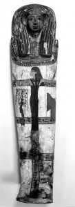 The Dead: An Observer in the Egyptian Art. Coffin-of-Ahhotep-Tanodjmu.-Nut-outside-the-lid-of-the-coffin.-Early-XVIII-Dynasty.-Ancient-Egypt.-109x300