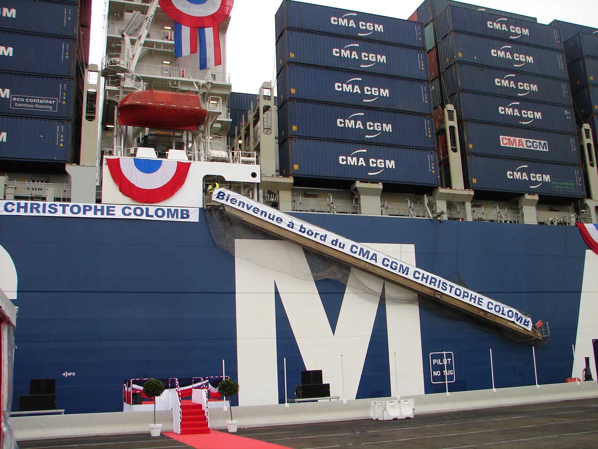 Le CMA CGM CHRISTOPHE COLOMB, juillet 2010 105-CColomb