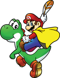 Curiosidades de Super Mario Kart: Feather, o item nunca mais utilizado, e Mario e sua trupe enchendo a cara 200px-SMW_Mario2