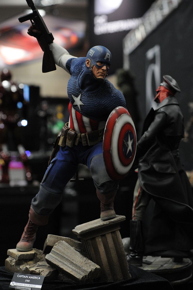 CAPTAIN AMERICA " ALLIED CHARGE ON HYDRA " Premium format 27