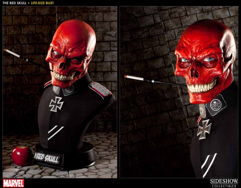 RED SKULL LIFE SIZE BUST 400087_press03