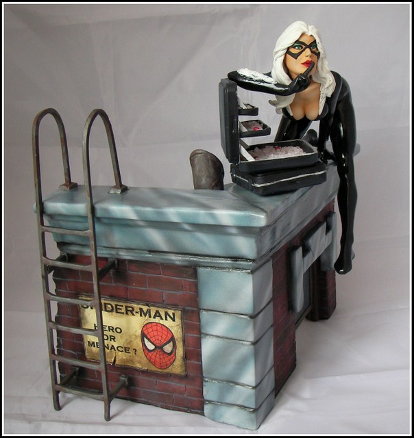 Black cat diorama 174