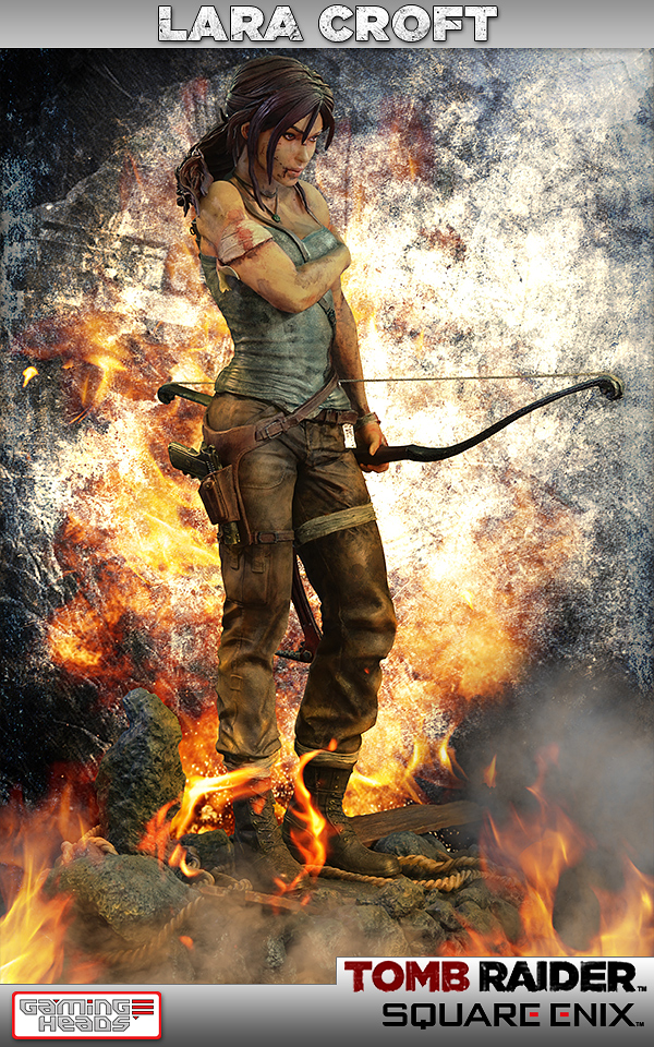 GAMING HEADS : Lara Croft Survivor Statue 1.4 Square-Enix-Tomb-Raider-Lara-Croft-2