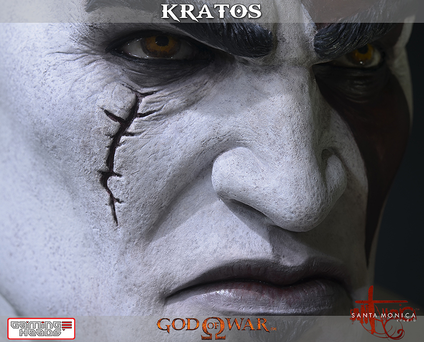 GAMING HEADS : KRATOS Life Size Bust  Horizontal_03