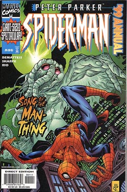 SPIDERMAN ANNUAL '99 #1 splash MAN-THING dans Spider-Man PeterParkerSpider-Man1999Annual