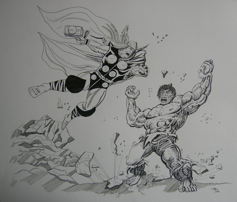 THOR VS HULK commission Commission_neo_encree