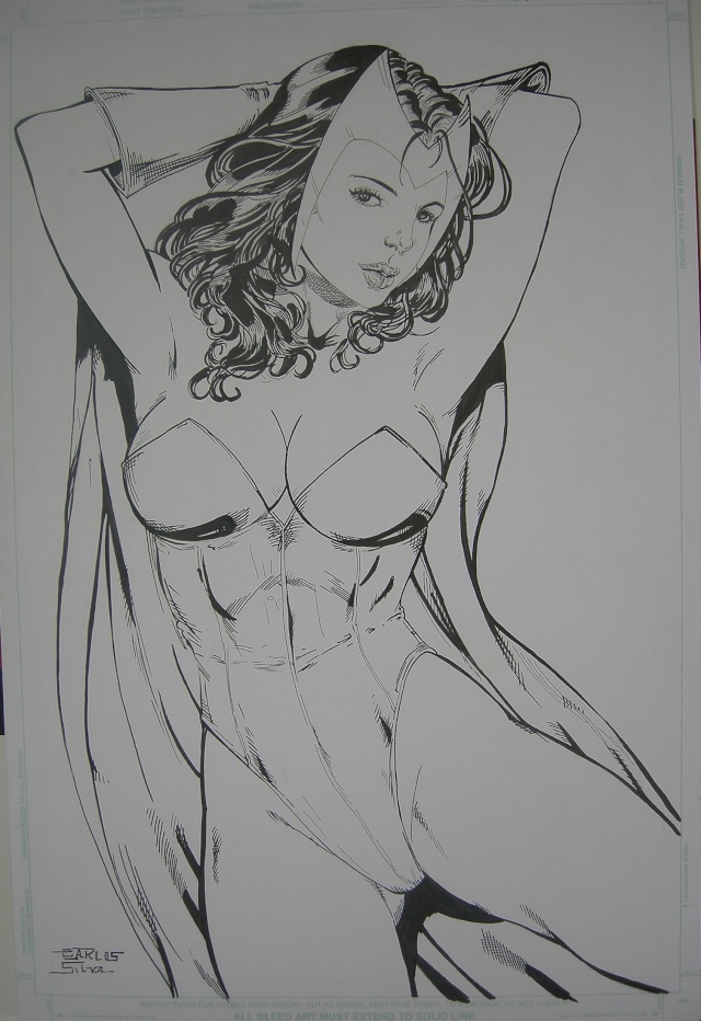 SCARLET WITCH par CARLOS SILVA Scarlet_witch_inking