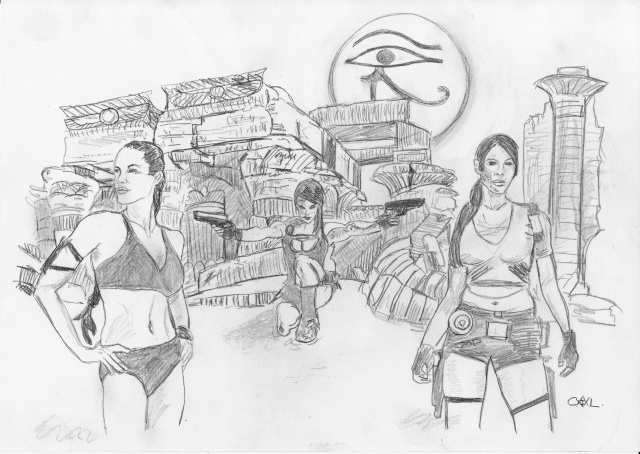 TOMB RAIDER commission  Sketch